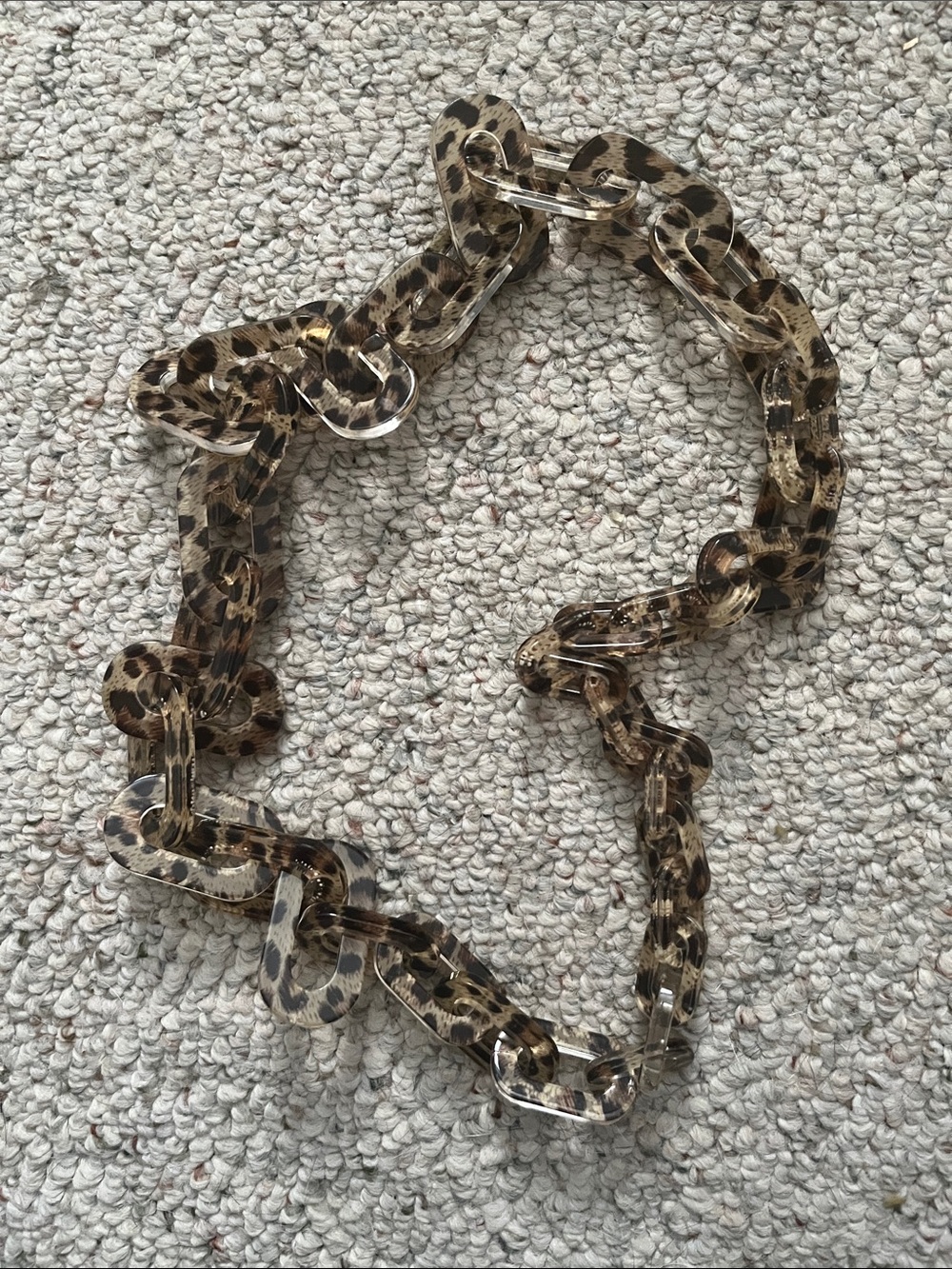 Chico's Tortoiseshell-Link Long Necklace and Earrings Set - Brown and Gold Tones